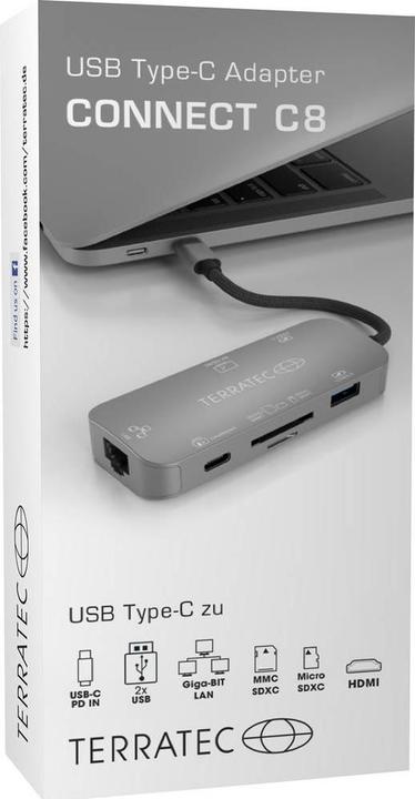 Actual product image Terratec Connect C8 (Docking port (proprietary), 1 Ports)