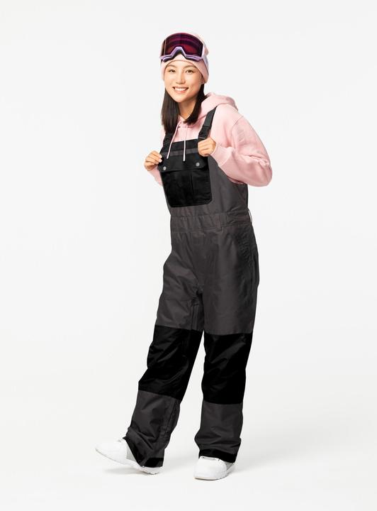 Actual product image Dreamscape Snowboard trousers dungarees adults waterproof - 500 black (XL)