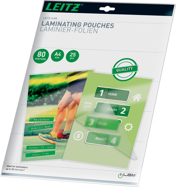 Leitz Pochette de plastification (A4, 25 pièce(s), 80 µm)