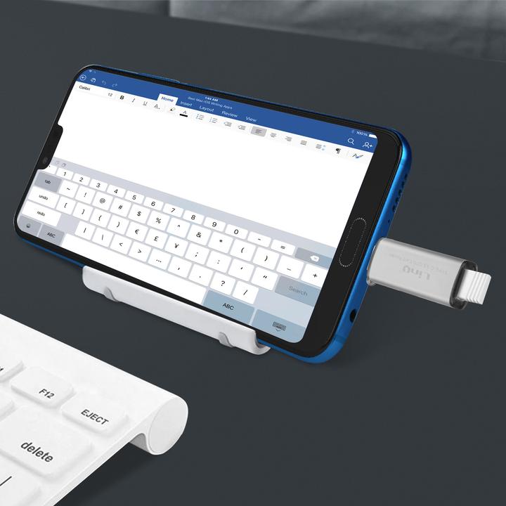 Actual product image LinQ SD / micro SD card reader USB-C port, OTG function, - grey (USB-C)