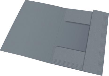 Produktbild Elba Eckspannermappe EUROFOLIO, DIN A4, 0,7 mm, grau Stärke: 0,7 mm, mit Beschriftungsetikett, aus Karton (A4, 1 x)