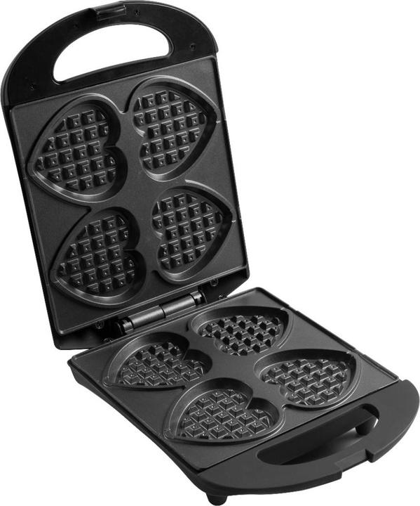 Image du produit Bestron Gaufrier en forme de coeur, noir