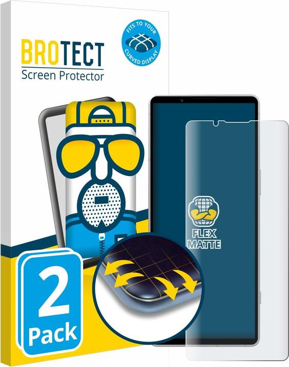 Immagine prodotto BROTECT Full-Cover Pellicola Opaca (2 Pezzo/i, Sony Xperia 5 V)