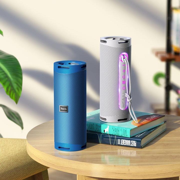 Actual product image Hoco - Wireless Speaker Dazzling pulse (HC9) - with Ambient Light, Bluetooth 5.1, 10W - Grey (5 h)