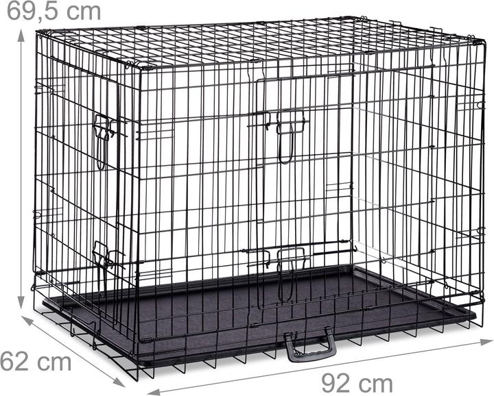 Image du produit Relaxdays Cage pour Chien Pliante en S-XXXL (Chien, Pliable)