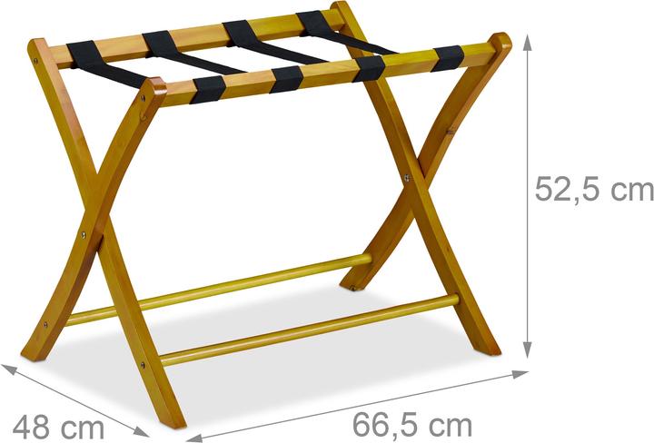 Actual product image Relaxdays Folding Luggage Rack (Suitcase rack)