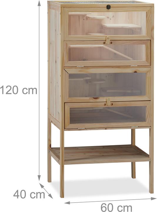 Actual product image Relaxdays Hamster Cage, 3 Storeys