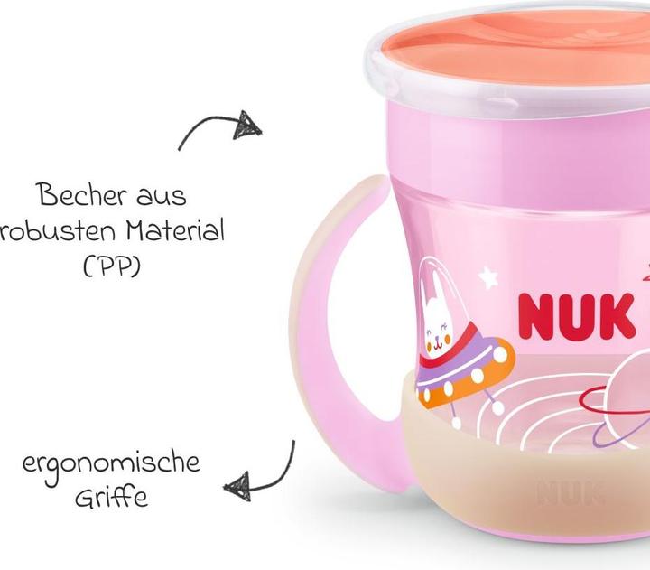 Produktbild NUK Mini Magic Cup Night, 160ml, einzigartiger Trinkrand, abdichtende Silikonscheibe, ab 6 Monaten