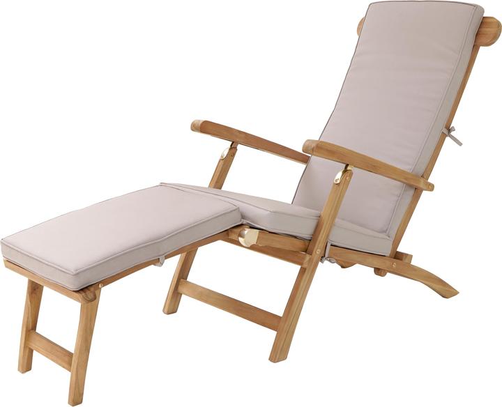 Produktbild Axi Costa Deckchair Liegestuhl aus Teakholz mit Kissen (170.60 cm)