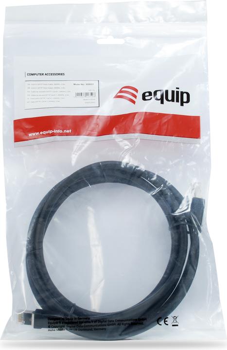 Actual product image equip RJ-45 - RJ-45, M/M S/FTP, 24AWG PoE++, LSZH (S/FTP, CAT8.1, 2 m)