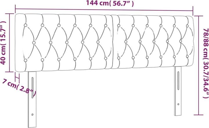 Actual product image VidaXL Lea (144 x 7 x 88 cm)