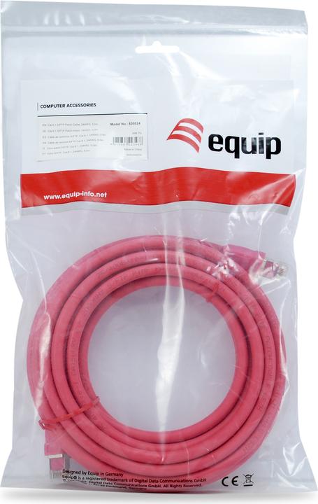 Immagine prodotto equip RJ-45 - RJ-45, M/M S/FTP, 24AWG PoE++, LSZH (S/FTP, CAT8.1, 5 m)