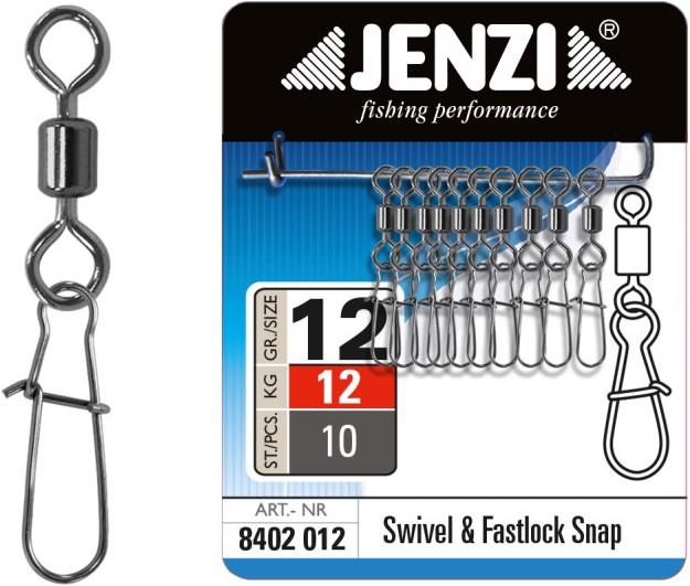 Image du produit Jenzi Tube de sécurité Mousqueton Émerillon
