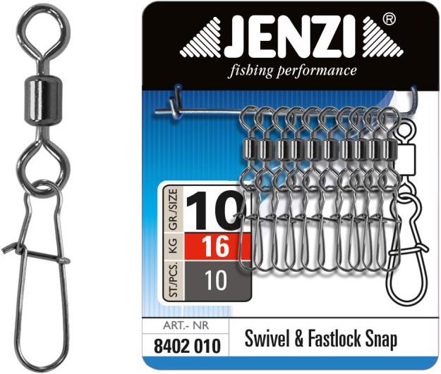 Actual product image Jenzi Safety barrel carabiner swivel