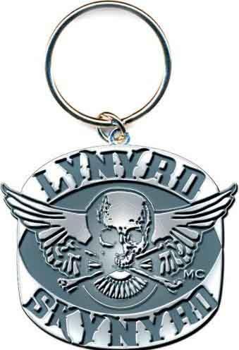 Rock Off Lynyrd Skynyrd Metall Schlüsselanhänger Skull Logo