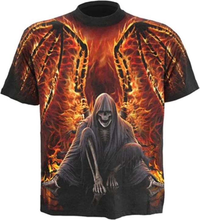 Image du produit Spiral - T-shirt FLAMING DEATH - Adulte (M)