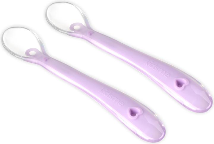 Actual product image Kidsme Silicone spoon - Lavender 2-pack (KIDS140308LA)