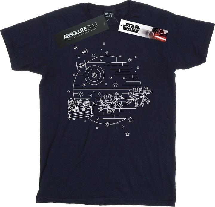 Actual product image Star Wars Mens Death Star Sleigh T-Shirt (M)