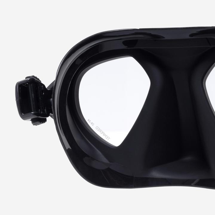 Actual product image Subea Tauchmaske Apnoetauchen Antibeschlag kleines Volumen - 500 Dual LV schwarz