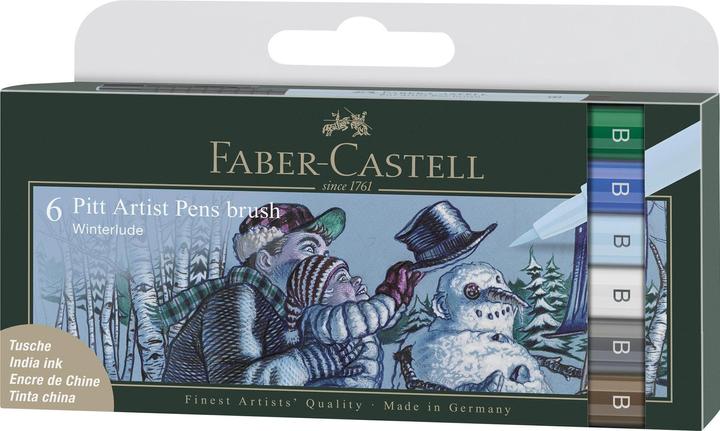 Produktbild Faber-Castell Tuschestift PITT Artist Pen Winter 6 Stück (Mehrfarbig, 6 x)