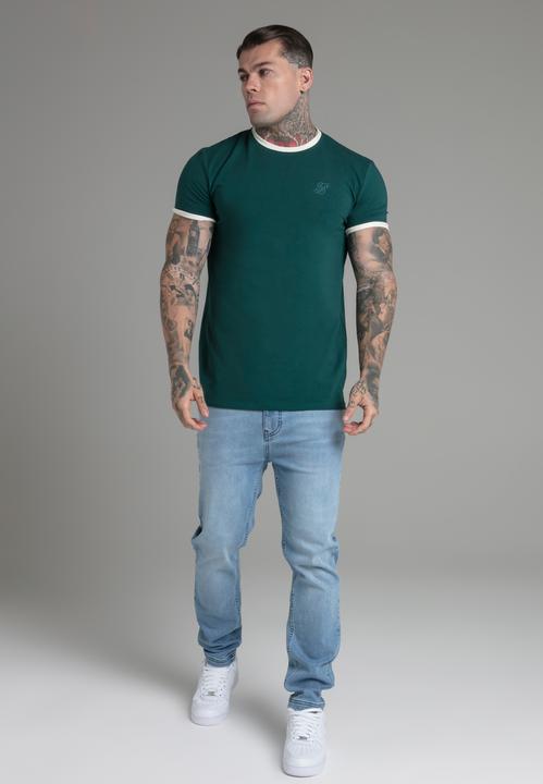 Immagine prodotto Siksilk Maglietta Ringer in verde (XL)