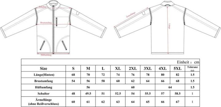 Nährwerte und Zutaten Army Shop Fleecejacke Armee (M)