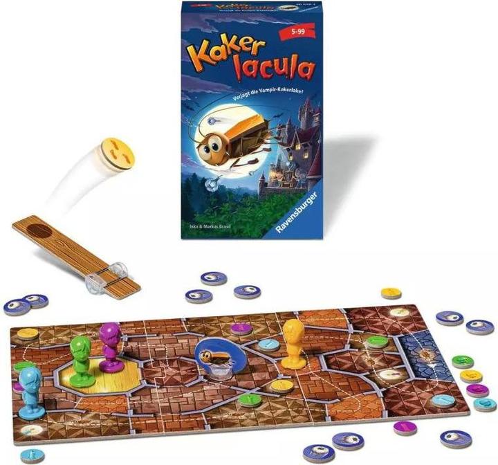 Produktbild Ravensburger RAV20638 - Kakerlacula Mitbringspiel, Brettspiel (NL,DE,IT,FR), für 2-4 Spieler, ab 5 Jahre (Italienisch)