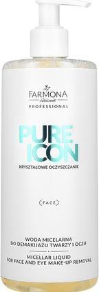 Farmona PROFESSIONAL Pure Icon Micellar Liquid For Face And Eye Make-Up Remover woda micelarna do de (Make-Up Entferner, 500 ml)