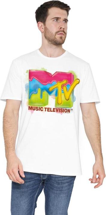 Actual product image MTV Mens Paint Logo T-Shirt (XXL)