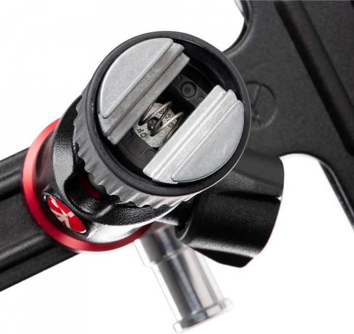 Produktbild Manfrotto Spring Clamp, Universalklammer Cold Shoe mit Kugelkopf und Blitzschuh (Stativ Fernsteuerung)