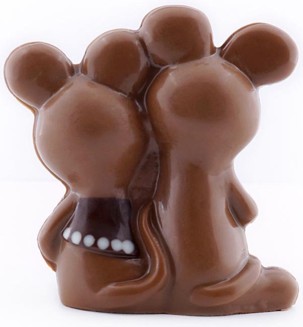 Immagine prodotto miniSchoggi Coppia di topi in stampo di cioccolato