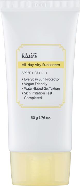 Klairs All-day Airy Sunscreen (Suntan cream, SPF 50+, 50 ml)
