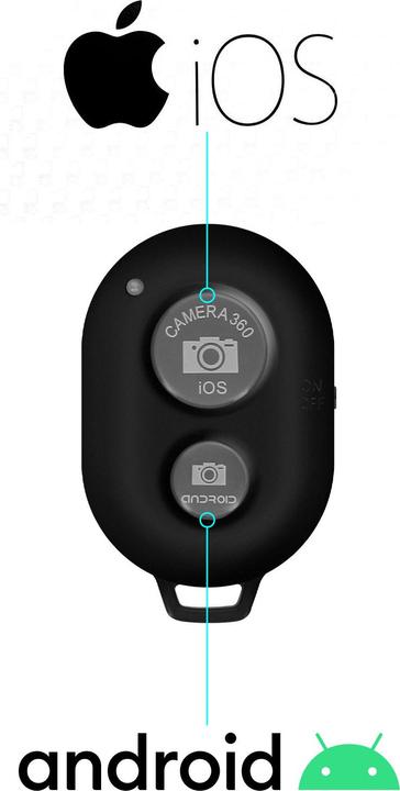 Produktbild Avizar Bluetooth-Fernbedienung für Smartphones Fernauslöser, Fotos, Selfies (Bluetooth)