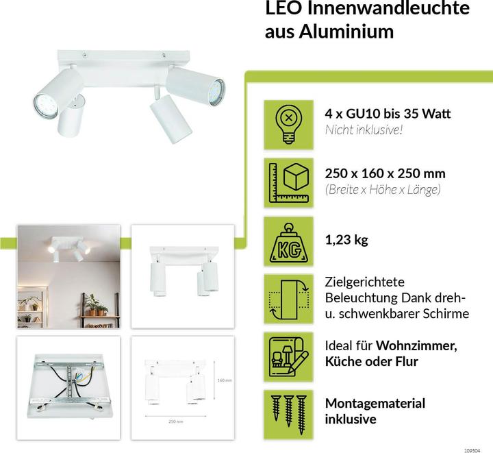 Actual product image Licht-Erlebnisse Spotlight Leo (GU10)