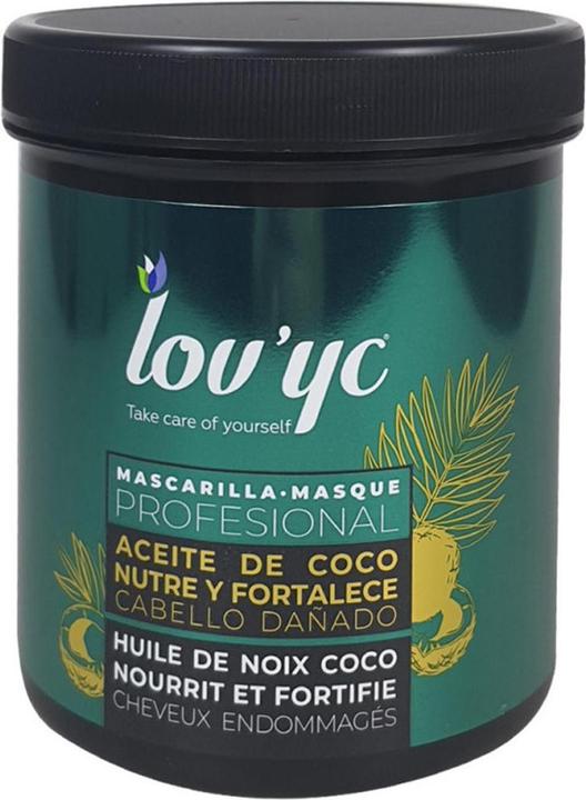 Image du produit Lov'yc Masque capillaire professionnel à l'huile de coco pour nourrir et réparer les cheveux abîmés 23.7 (700 ml)