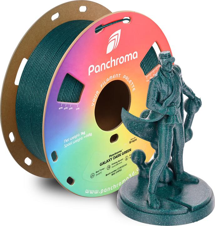 Image du produit Polymaker Panchroma™ PLA Galaxy (PLA, 1.75 mm, 1000 g, Vert)
