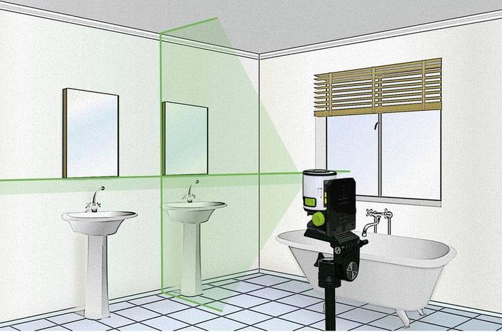 Actual product image Laserliner EasyCross-Laser Green Set Cross line laser self-levelling