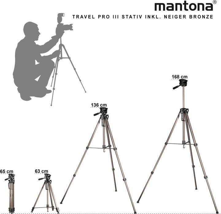 Image du produit mantona Basic Travel Pro III bronze (Métal)