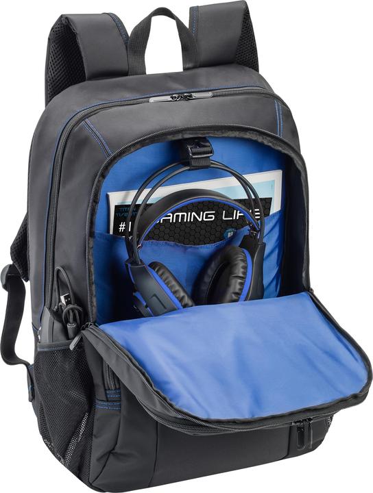 Immagine prodotto Pedea Zaino 43,9cm 17,3inch nero/blu Scomparto per laptop: 43,5 x 32,5 x 6cm L x L x H Scomparto per