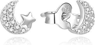 Image du produit Beneto Impressionnants boucles d'oreilles en argent avec zircons AGUP765L (L)
