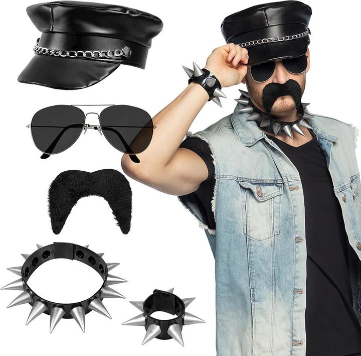 Produktbild Boland Rocker (mütze, Partybrille, Halskette, Armband Und Schnurrbart)