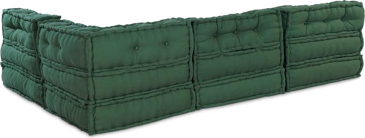 Image du produit VidaXL Modularer Pouf 4er Set Grüner Stoff