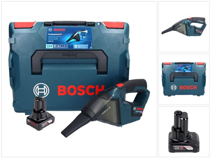 Produktbild Bosch Hausgeräte Bosch GAS 12V Professional Akku Staubsauger 12 V 0,35 l + 1x Akku 6,0 Ah + L-Boxx - ohne Ladegerät
