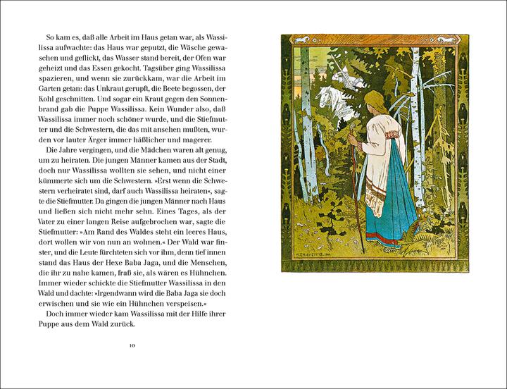 Produktbild »Wassilissa, die Wunderschöne« (Deutsch, Elisabeth Borchers, Iwan Bilibin, 2019)