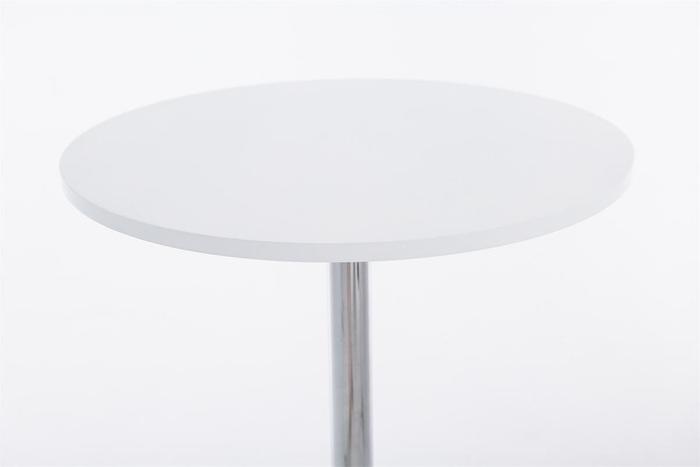 Immagine prodotto CLP Tavolo da bar rotondo, bianco (60 x 60 x 108 cm)