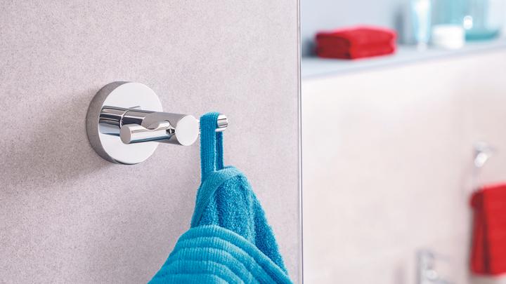 Actual product image tesa EXXCELLENT bathrobe hook incl. adhesive solution without drilling