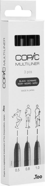 Produktbild Copic Multiliner (Schwarz, 3 x)