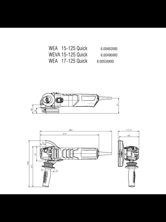Produktbild Metabo WE 17 Quick (125 mm)