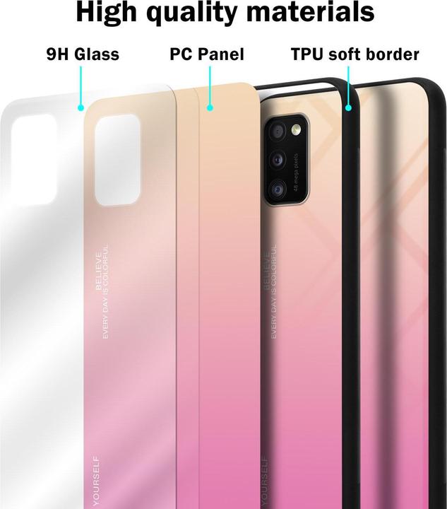 Actual product image Cadorabo TPU 2 colors glass cover (Samsung Galaxy A41)