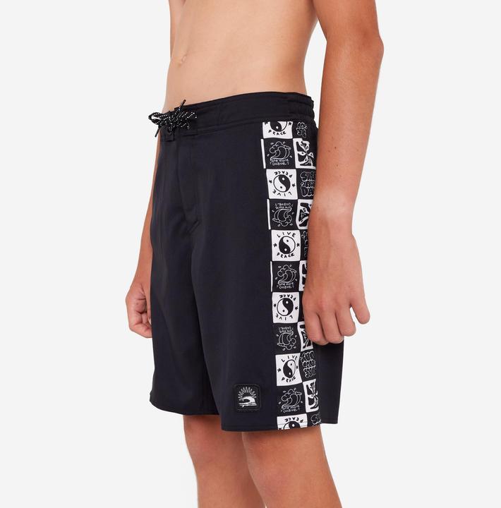 Image du produit Olaian Boardshort surf Garçon - 900 Band noir (10, 11, 12)